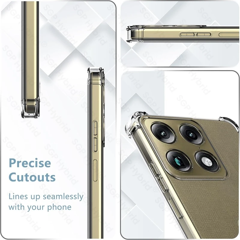 Premium Clear Silicone Shockproof Case with Airbag Protection - 1.5MM Thick