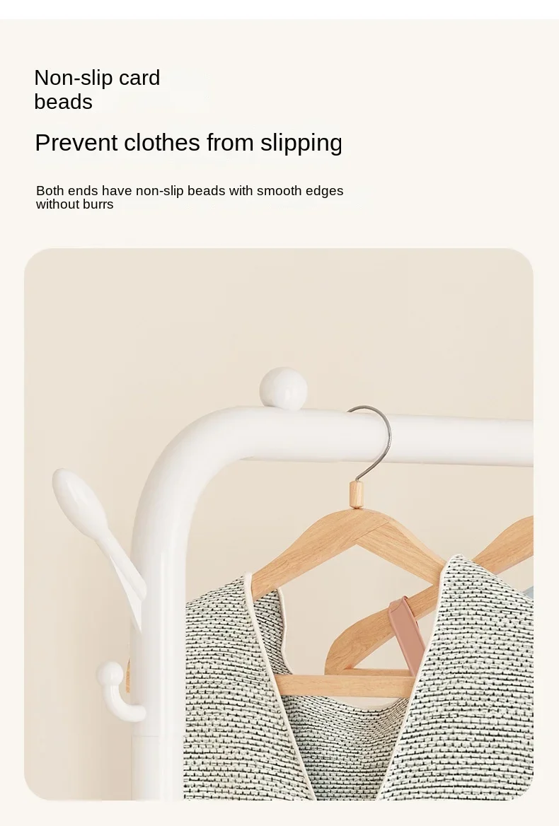 Metal Single Row Balcony Coat Rack Black Coat Garments Rack