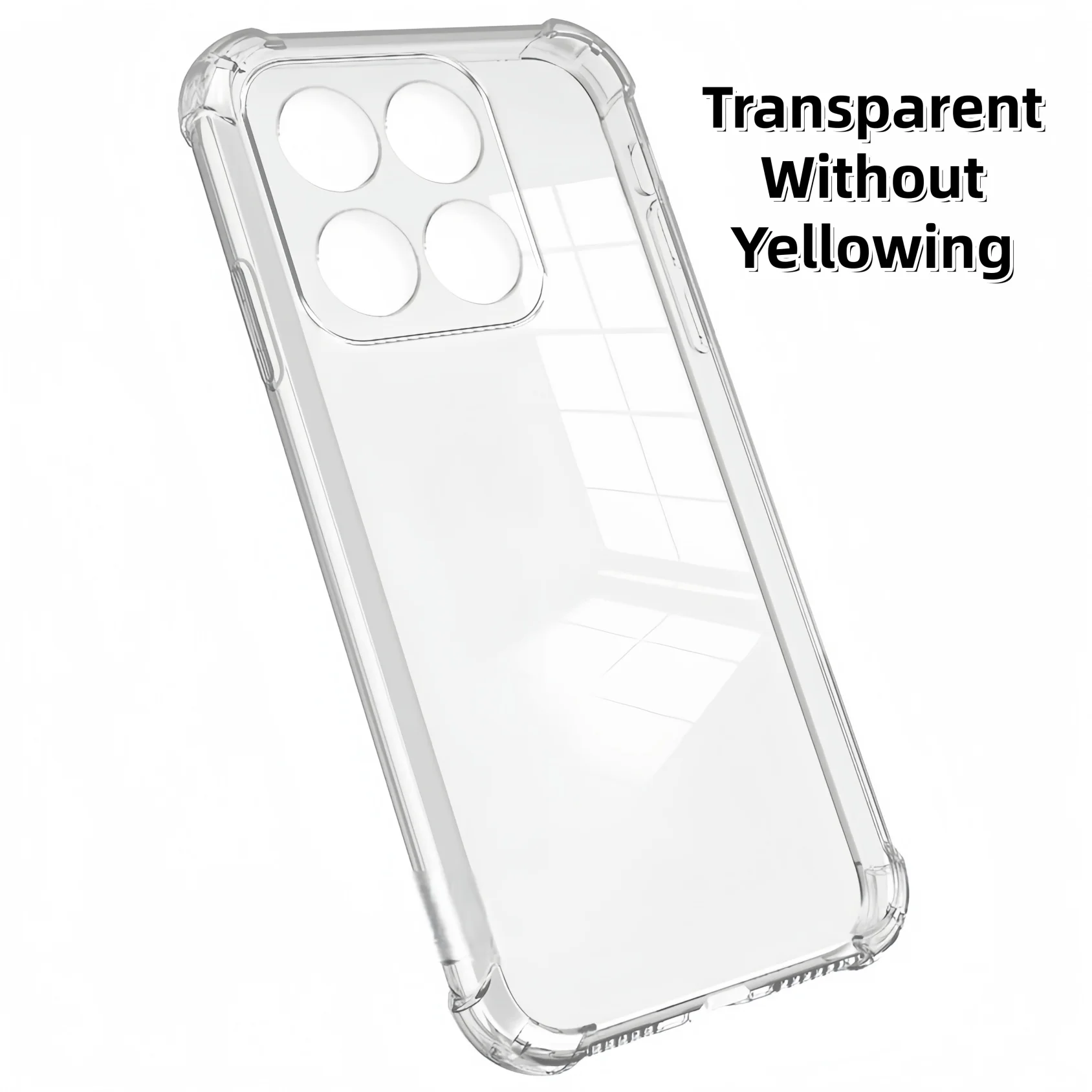 Durable Transparent TPU Shockproof Phone Case