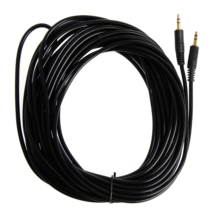

10m/30ft Gold Plated 3.5mm Male to 3.5mm Male Car Auxiliary Audio Cable Cord Headphone Connect Cable for Smartphone DropShipping