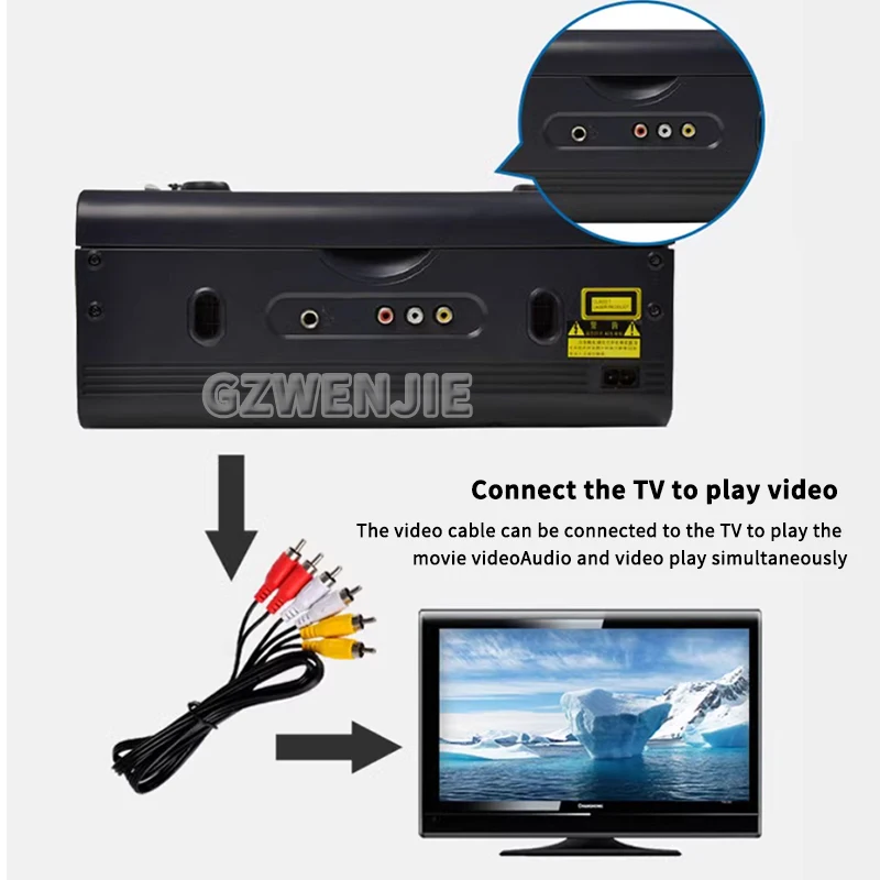 CD Player Cassette Player Combo AM FM Radio Plays AUX USB MP3 Stereo Sound Remote Control Tape Recording AC/DC Powered