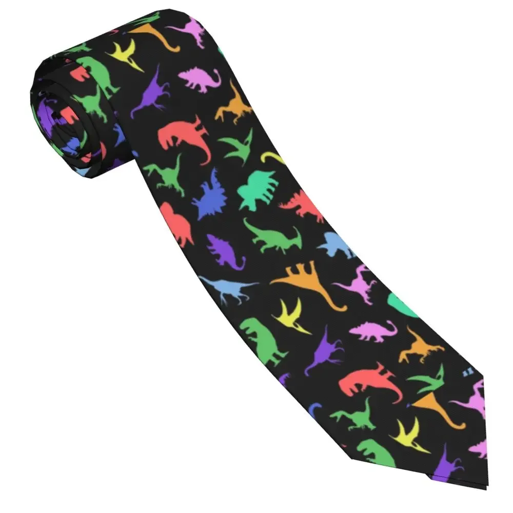 

Dinosaur Cartoon Unisex Necktie Casual Polyester 8 Cm Narrow Animal Children Cute Neck Ties for Men Suits Accessories