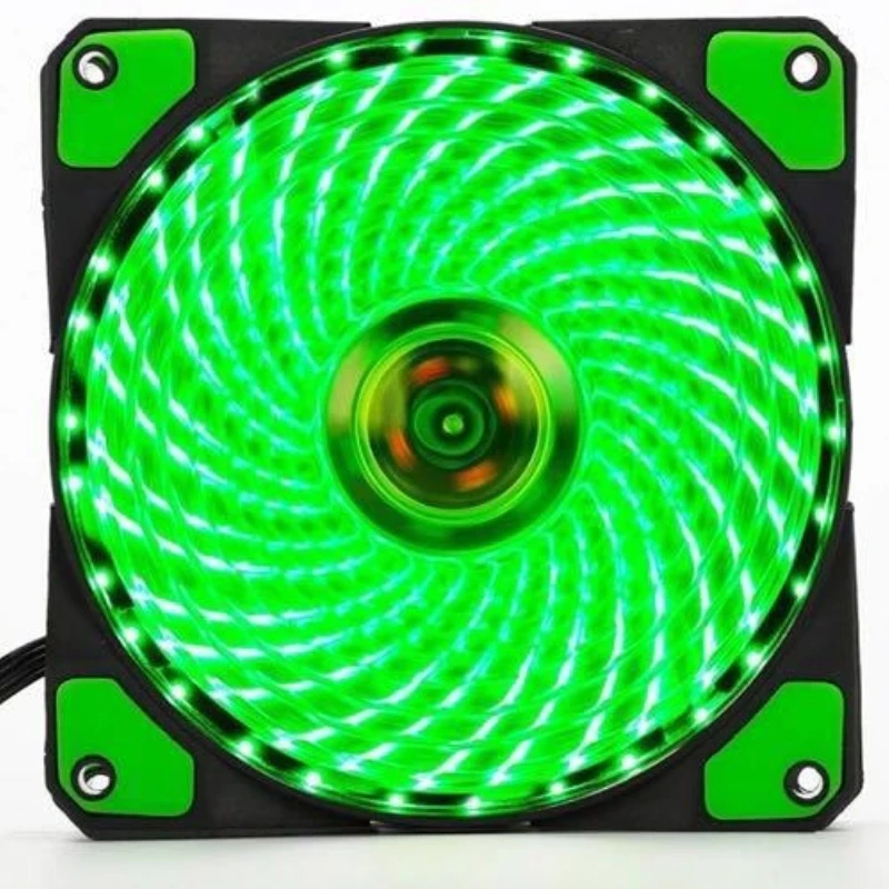 Ultra Silent LED PC Case Cooling Fan with Anti-Vibration Pads