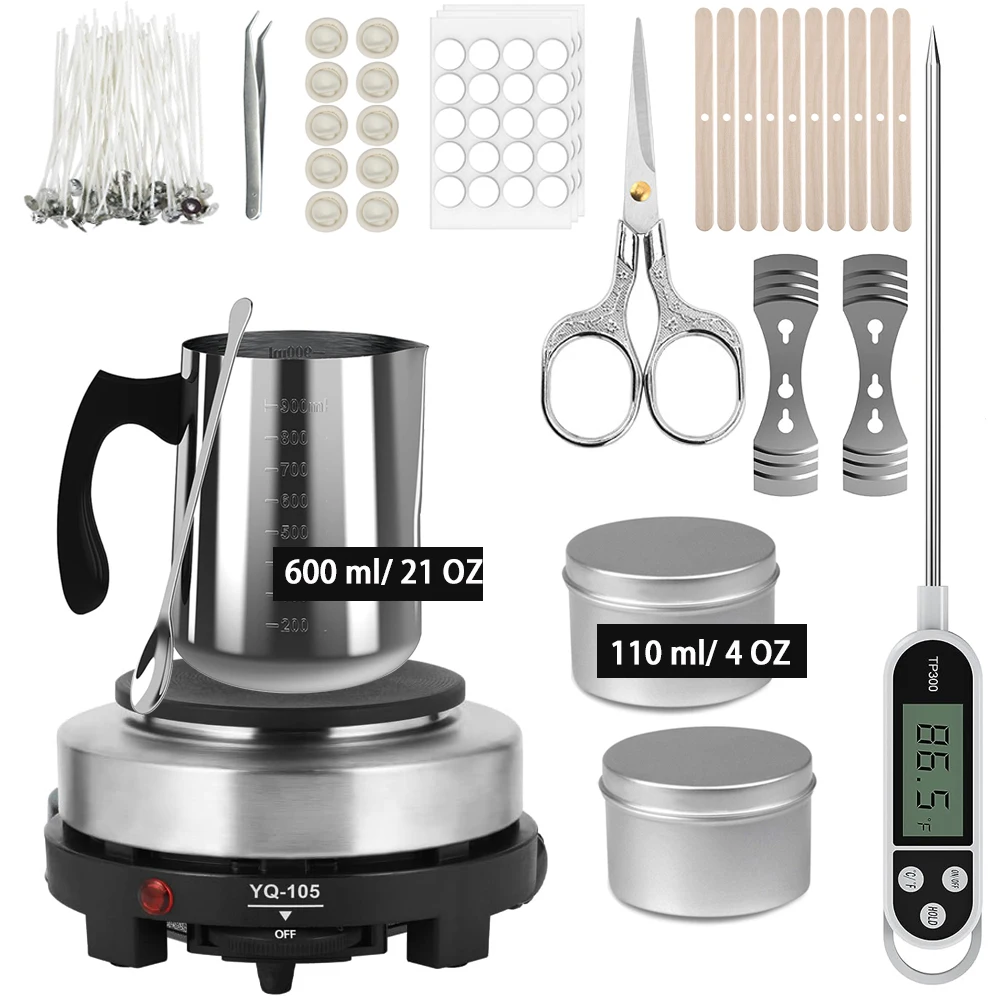 Description Picture 6 of itemGemos Candle Making Kit with 500W Electronic Stove, DIY Candle Making Supplies Tools Set for Beginners with Melting Pot