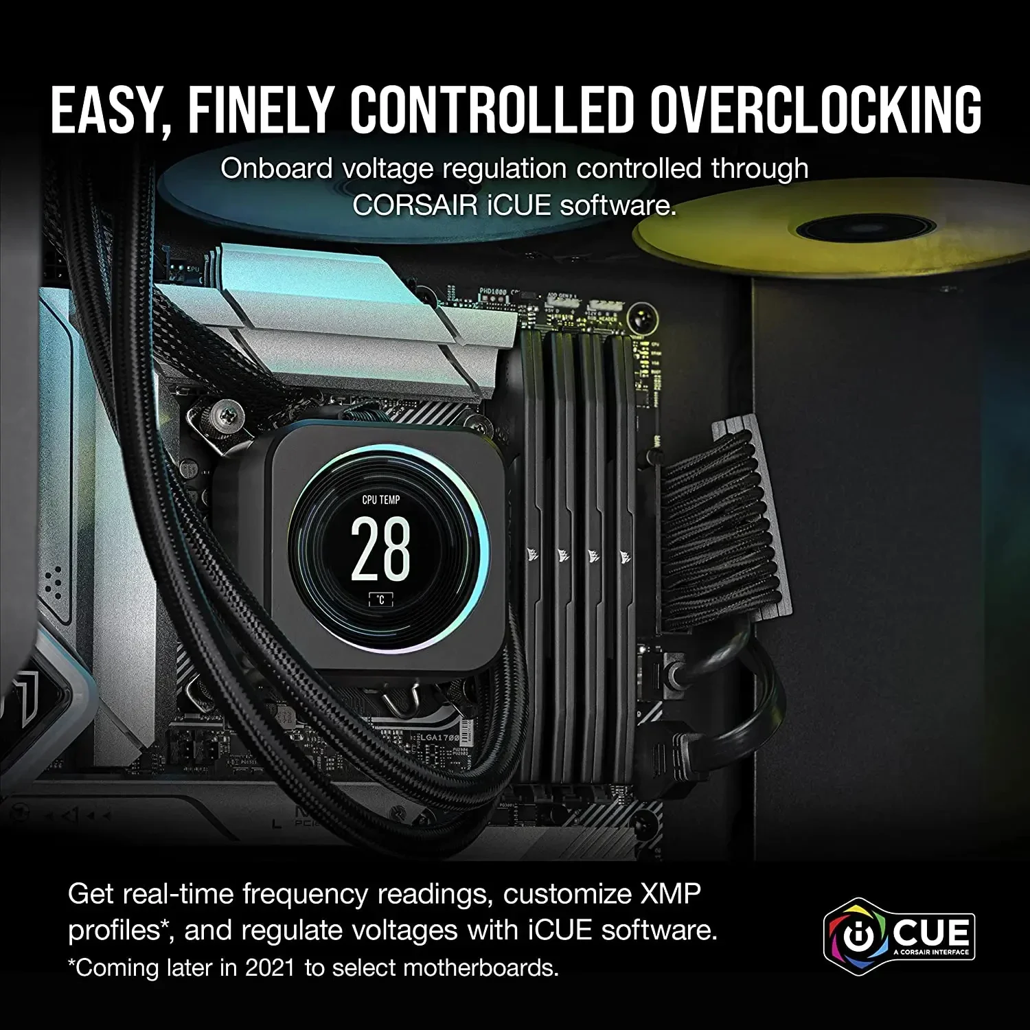CORSAIR VENGEANCE 인텔 AMD XMP ICUE 호환 컴퓨터 메모리, DDR5 RAM, 16GB, 32GB, 5600MHz, 6000MHz