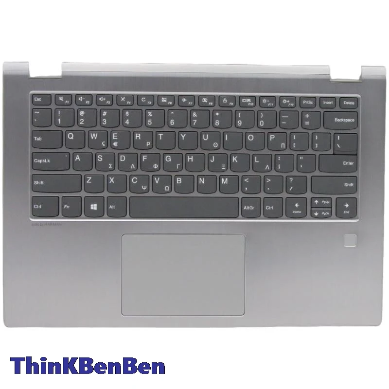 

GR греческая клавиатура Платиновый верхний чехол для рук чехол для Lenovo YOGA 530 Flex 6 14 14IKB 14ARR 5CB0R08718