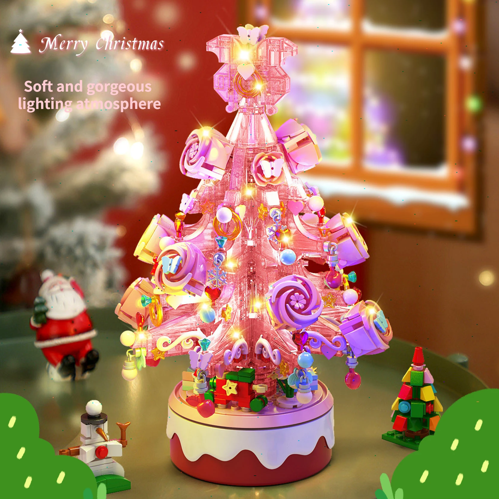 

Small Particle Christmas Tree Building Blocks Blind Box Assembling Toys Children Puzzle Puzzle Boy Girl Christmas Birthday Gift