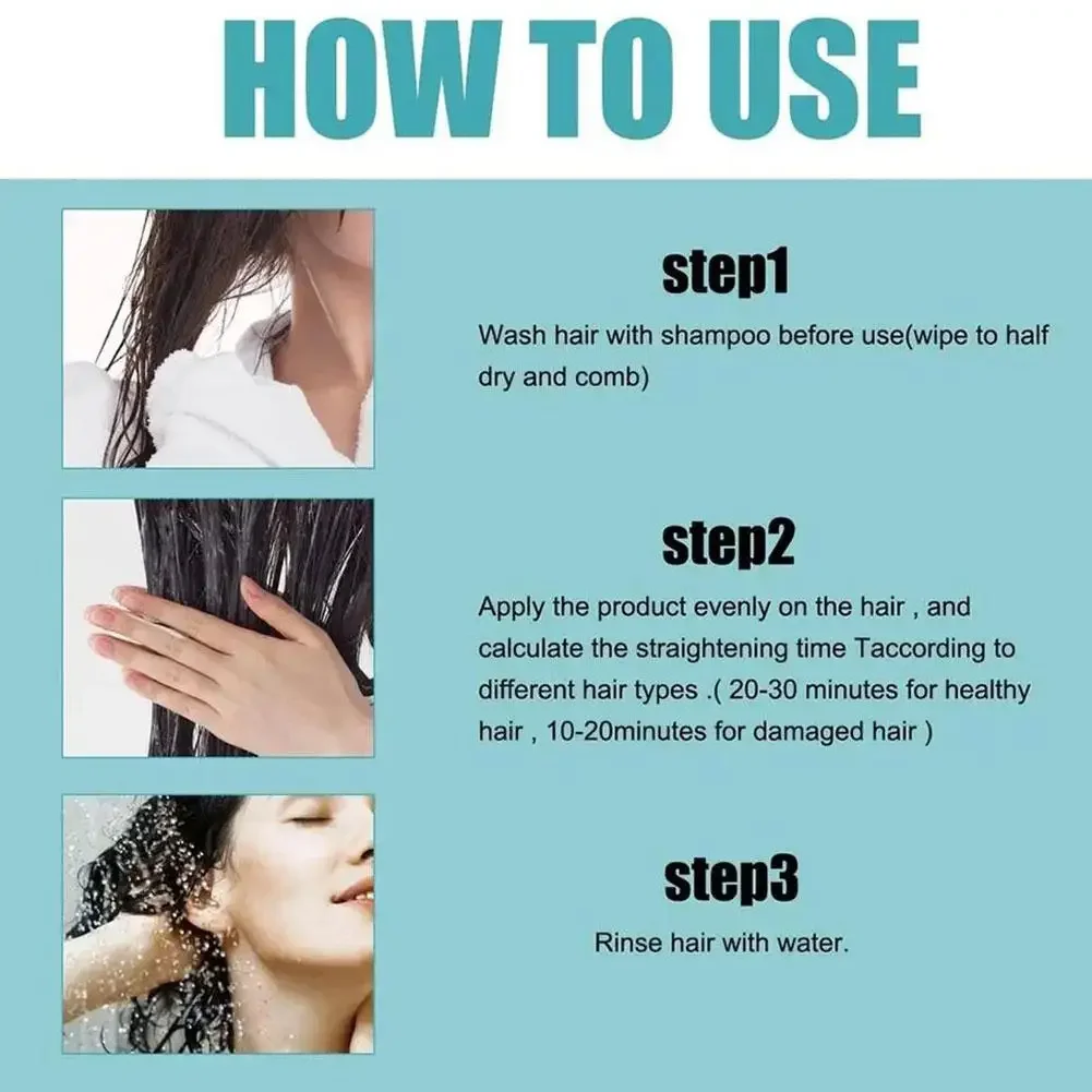 Keratin Hair Straightening Cream for Smoothing Hair Keratina for Permanent Straightening Care Crema Alisadora De Cabello