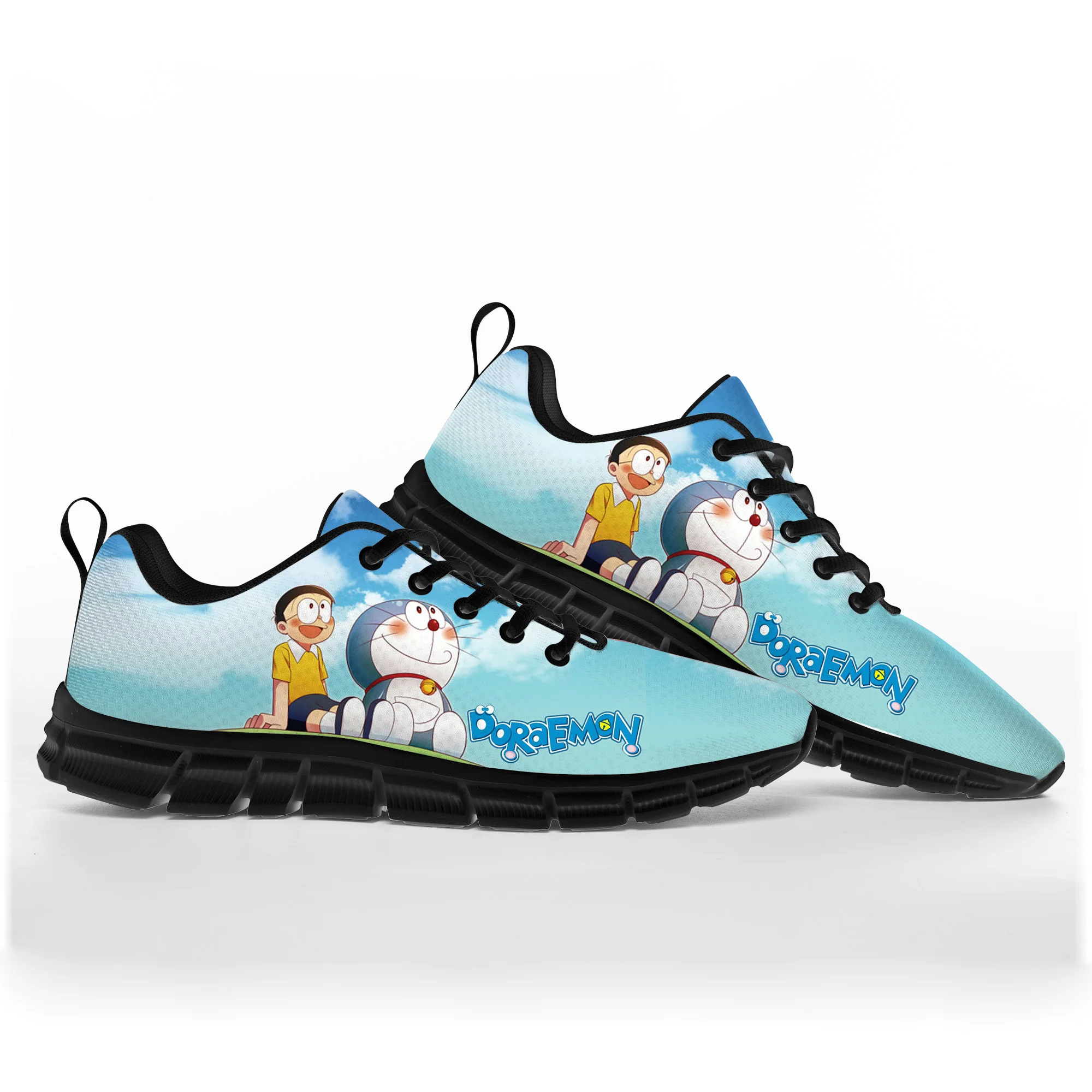 

Anime Nobita Nobi Doraemon Cartoon Sports Shoes Mens Womens Teenager Kids Children Sneakers Custom High Quality Couple Shoe