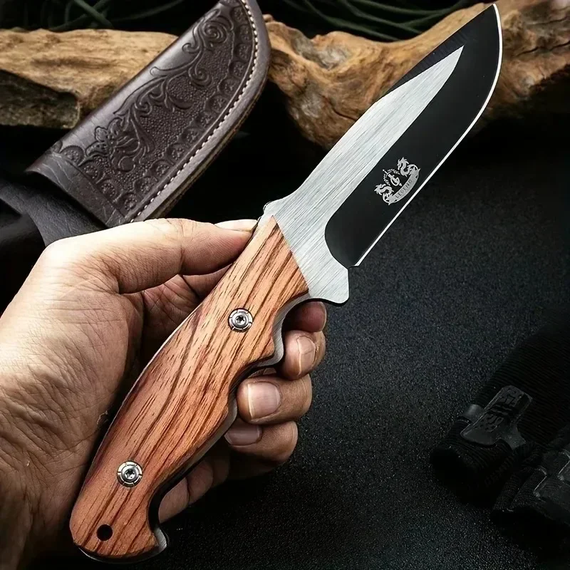 

NEW Portable camping survival knife, small straight knife with sharp edge, outdoor knife