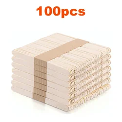 Set of 100/200 Natural Wooden Craft and Dessert Sticks (100pcs)