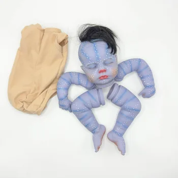 Kit bambola Bebe Reborn da 19 pollici Avatar Loulou Parti di bambola non finite già dipinte Kit vuoto fai da te Kit Reborn bebé reborn niña