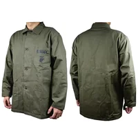 WW2 US Uniform HBT Soldier USMC Navy Jacket  Marine Corps Jacket for Men Casual Coat Replica Running Coat WW2 Jacket 1