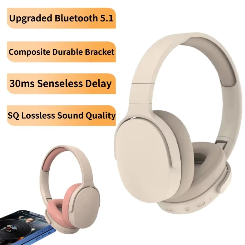L650 Over-ear Headphone Bluetooth 5.1 Noise cancellation Stereo Surround HIFI Long Battery Life main image 1