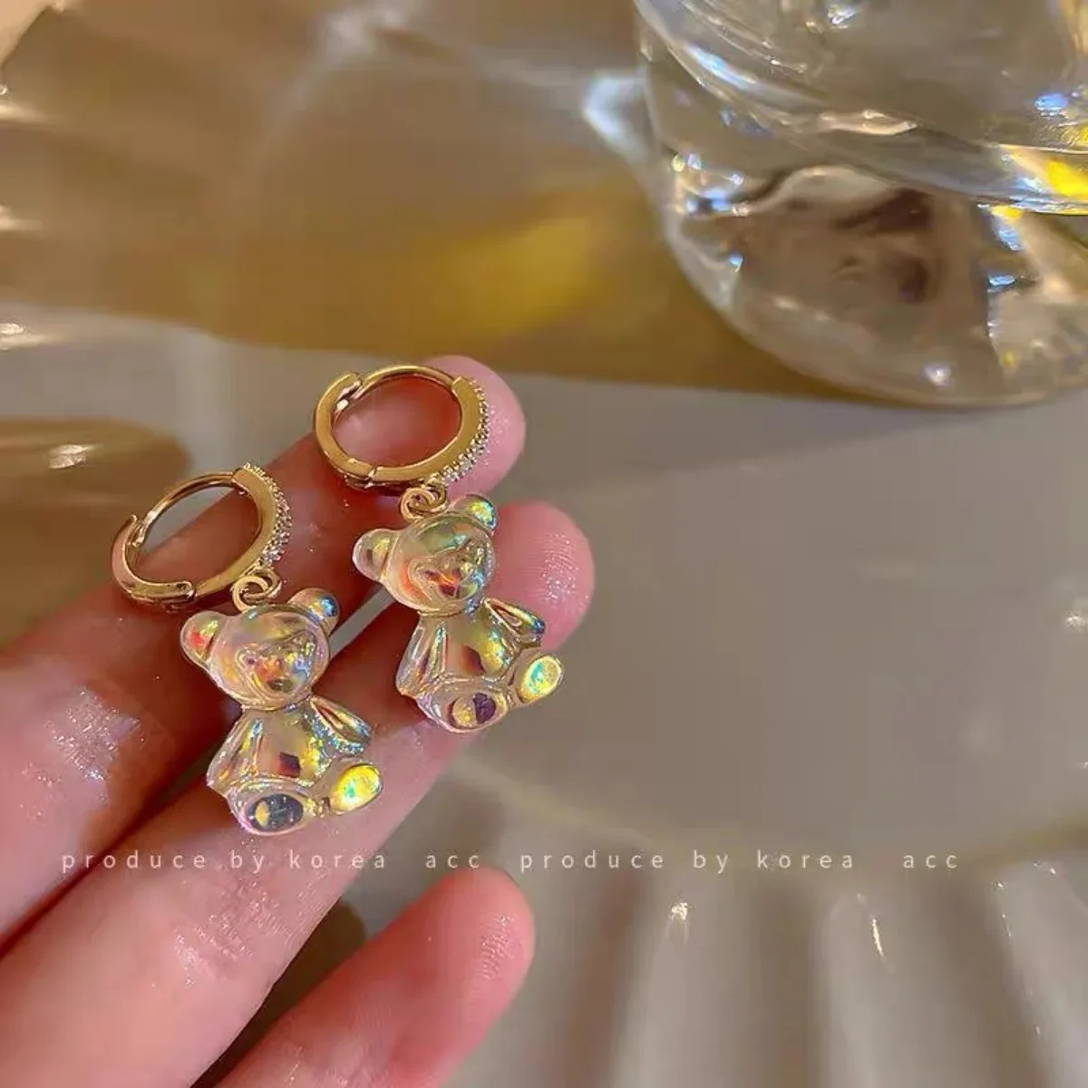 Cute Bear Drop Earrings - Packaging Detail
