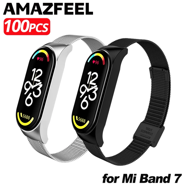 Correa de Metal para Xiaomi Mi Band 8, pulsera inteligente de acero  inoxidable 304, versión NFC - AliExpress