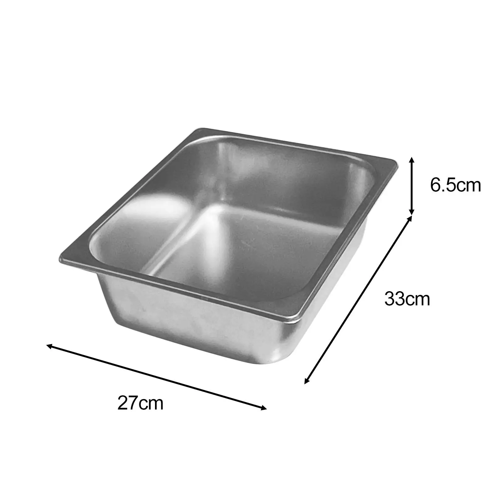 Stainless Steel Food Pan Non Stick Easy to Clean Serving Tray for Eid Celebration