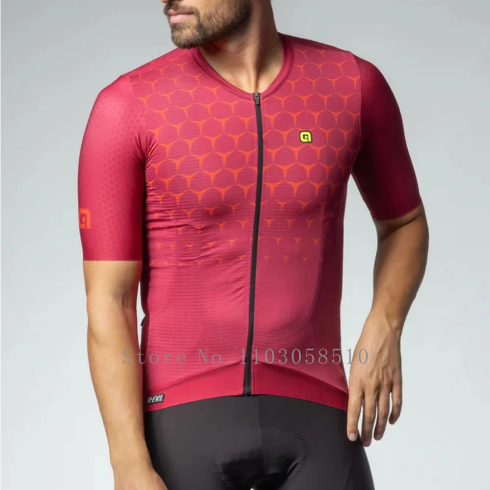MEN Summer Cycling Jersey Breathable Elastic Sleeve Bicycle Jersey Man Outdoor Sport Road Bike Cycling Clothing Maillot Ciclismo 5