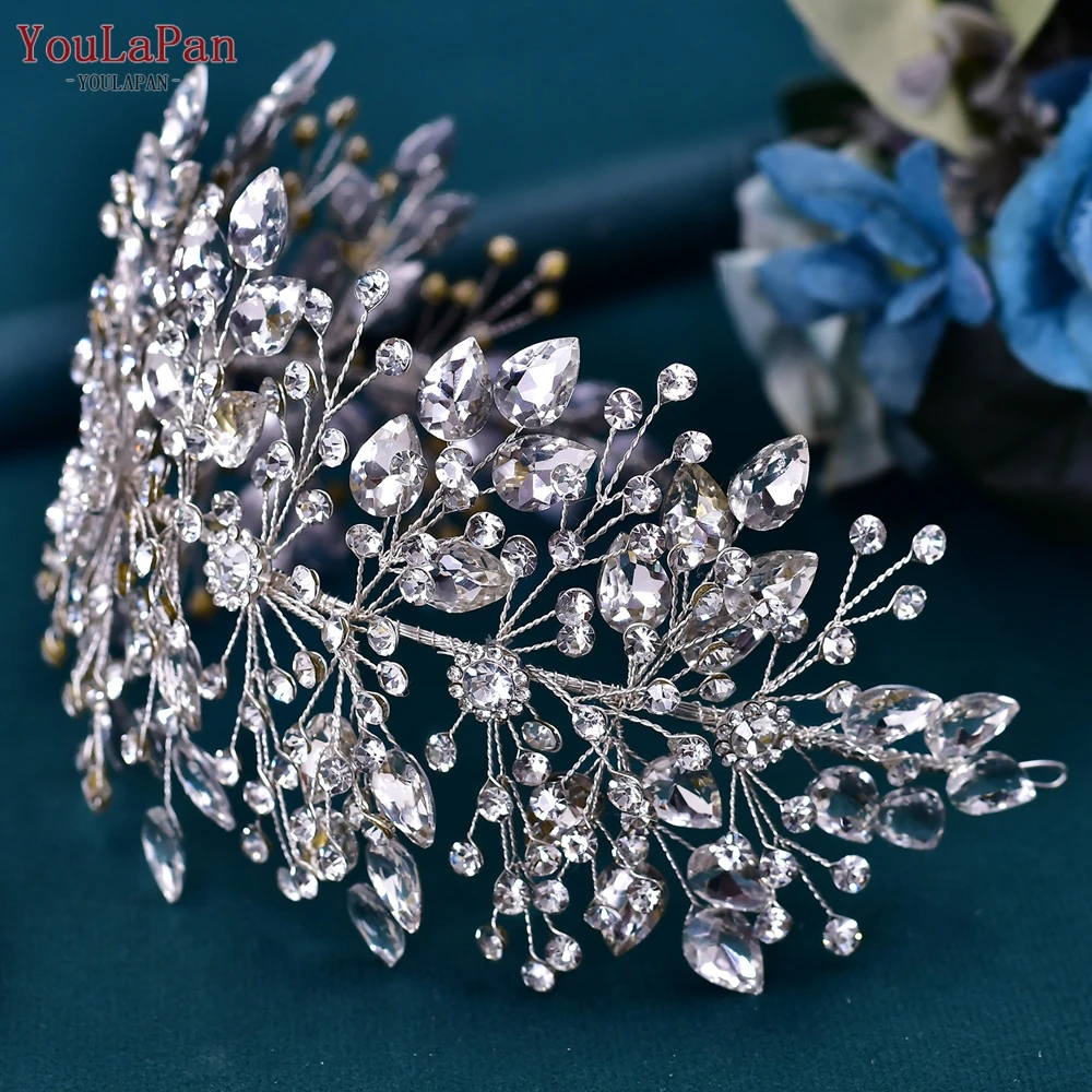

YouLaPan Wedding Bridal Headpiece Rhinestone Bride Gorgeous Hair Accessories Women Fashion Hair Band Party Headband HP540