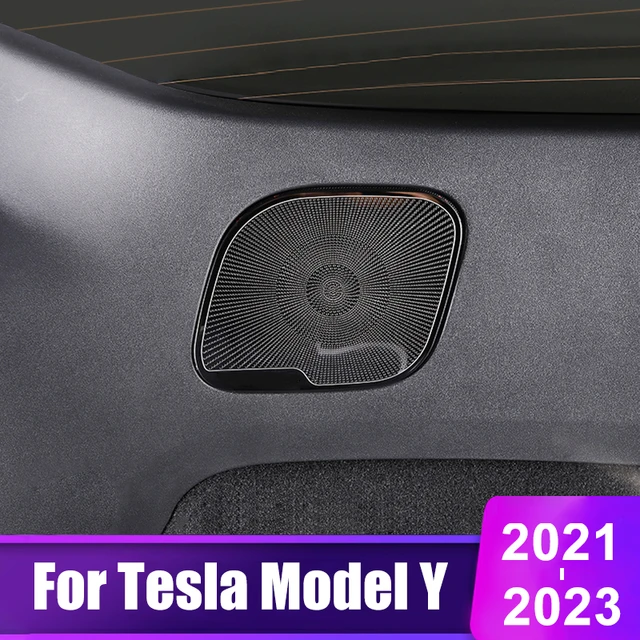 For Tesla Model Y 2021 2022 2023 Car Rear Trunk Audio Speaker Trim