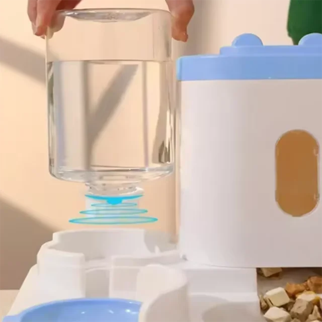 Automatic 2-in-1 Feeder Dog Food Bowl and Water Feeding Device Pet Large Food Dispenser Puppy Pet Kitten Bowl Accessories 3