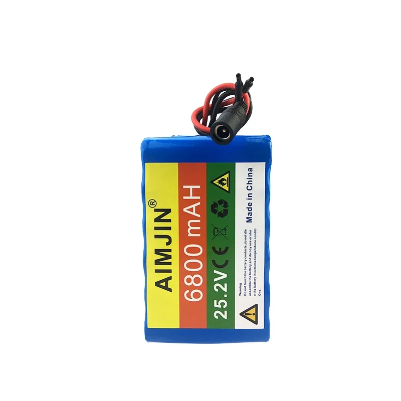 25.2V 6800mAh Rechargeable Lithium Battery Pack 6S2P for Electric Toys Electronic Products