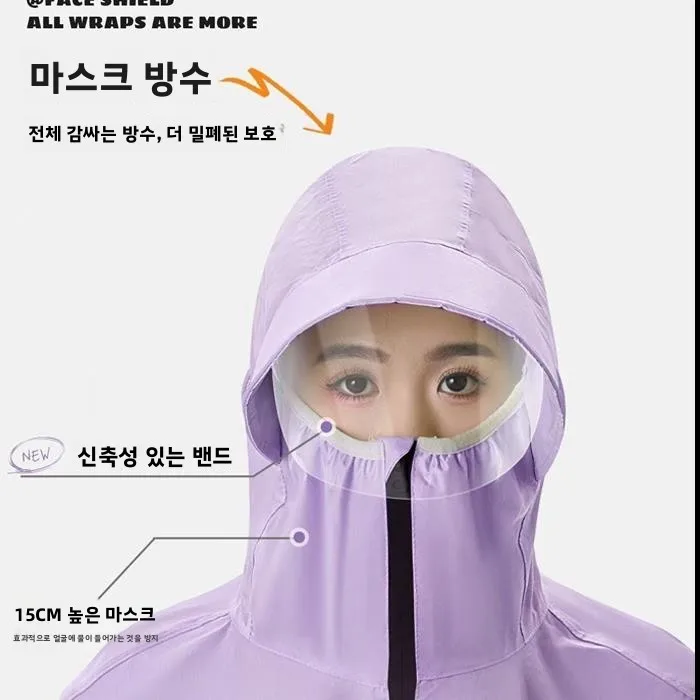 두꺼운 롱 버전 성인용 전기 자동차 레인코트 전신 오토바이 특수용 방수 옥스포드 천 자전거 레인코트