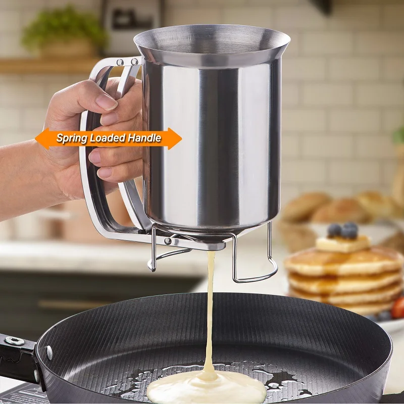 Baking Tool Cake Dough Batter Dispenser Cupcake Funnel Batter Dispenser Valve Measuring Cup baking tools