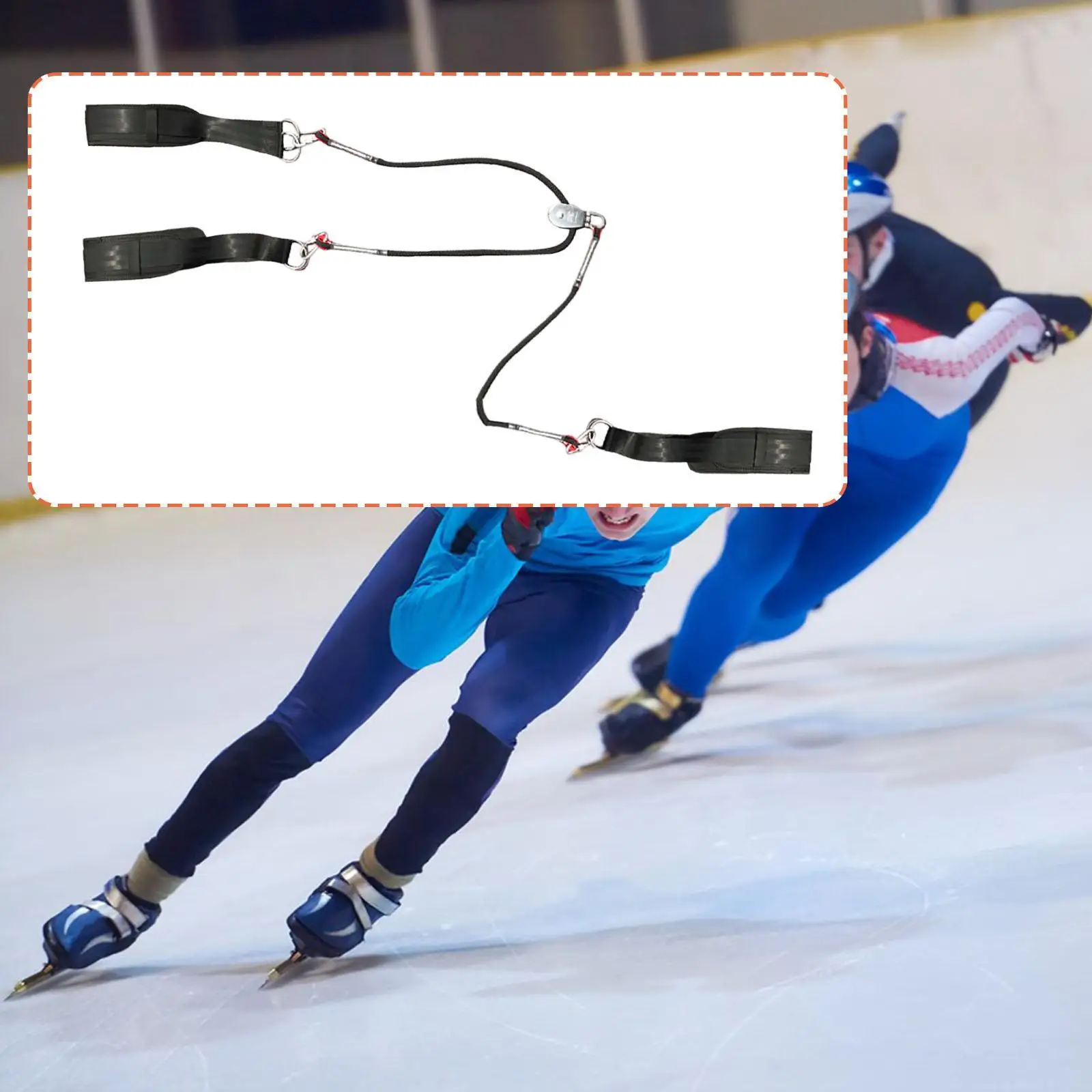 쇼트트랙 스피드 스케이팅 밴드 곡선형 코너 트레이닝 벨트 (다리 근력 강화 및 저항 스케이팅 운동용)
