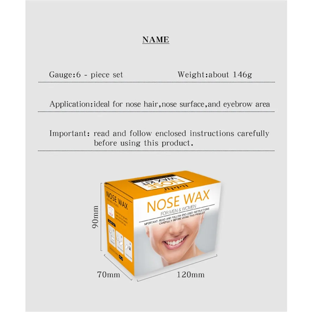 100g Nose Ear Hair Removal Wax Kit Painless & Easy Mens Nasal Waxing  Lightweight