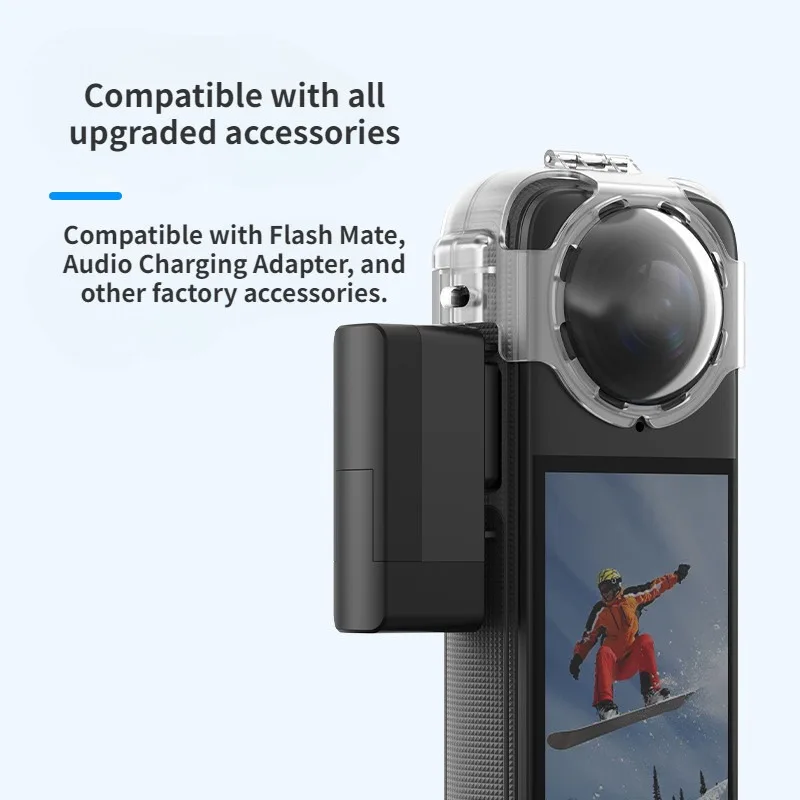 김서림 방지 스냅온 렌즈 가드, Insta360 X4 용 투명 렌즈 커버 보호 캡, Insta 360 X4 파노라마 카메라 액세서리