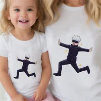 Manga Japanese Anime Jujutsu Kaisen Gojo Satoru Anime  Cartoon Funny Print T-shirt Kids Summer O-Neck Tops Boys & Girls Tshirt 1