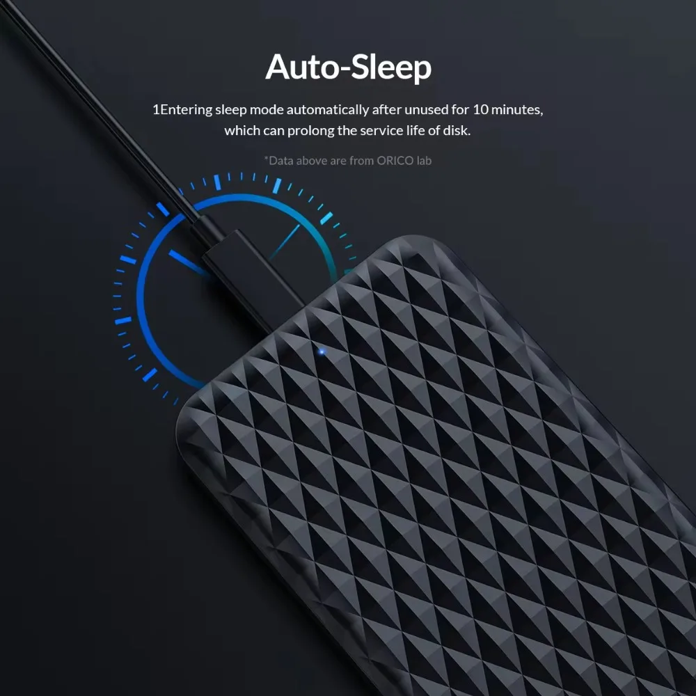 ORICO 2.5 inch HDD Case 5Gbps External Hard Drive Case SATA to USB 3.0 HDD Enclosure Box for 2.5'' SATA SSD Support UAS
