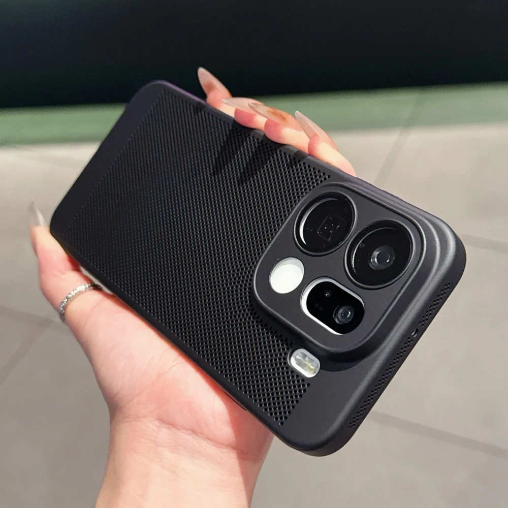Enhanced Cooling Matte Heat Dissipation Phone Case with Breathable Armor Design