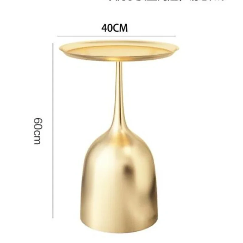 Nordic Simple Creative Small Coffee Table Living Room Sofa Round Table Side Bedside Marble Corner Gold JK696ST