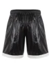 Mens Wet Look Boxer Shorts with Drawstring Swimwear Swimming Trunck Wet Look Contrast Stripes Loose Boxer Shorts Loungewear 5