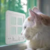 Indoor Cat Gate Mesh High Cat Gates Screen Hanging Magnet Positioning Cats Gate Window Enter Exit Kitten Flap Door Pet Supplies 4