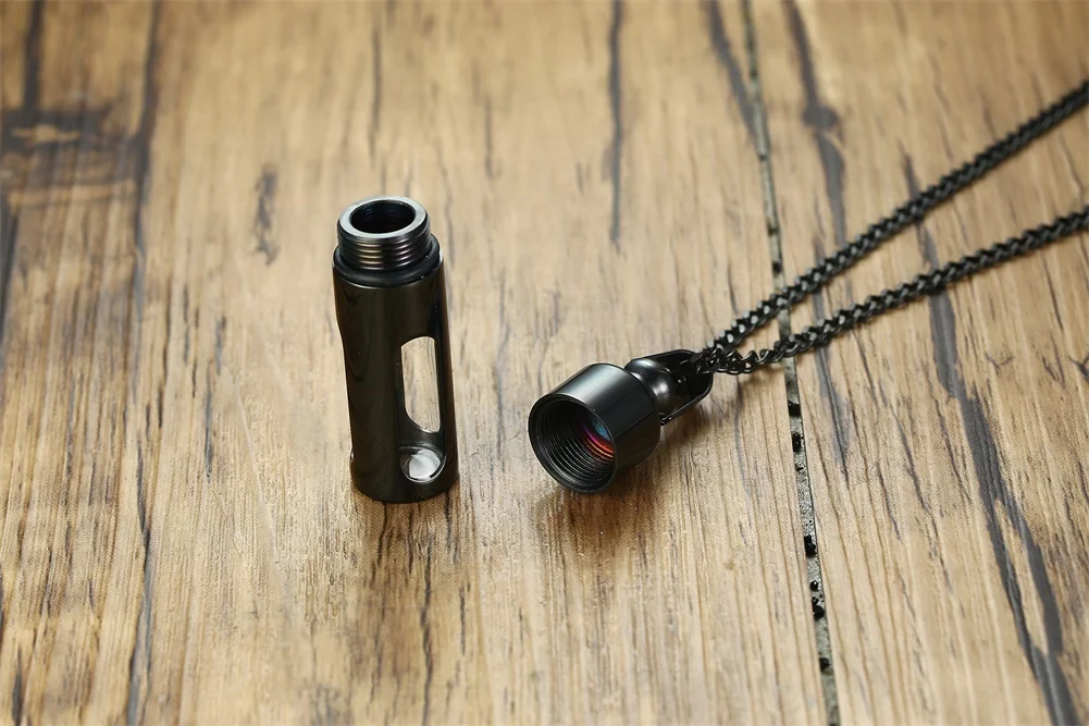 Vnox Hohl Rohr Anhänger für Männer Frauen Edelstahl Feuerbestattung Andenken Urne Halsketten Memorial Schmuck – Detail 7