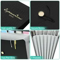Expanding File Folders, A4 Size Accordion File Organizer, 7 Pockets Folders for Documents, for School Office Supplies 3