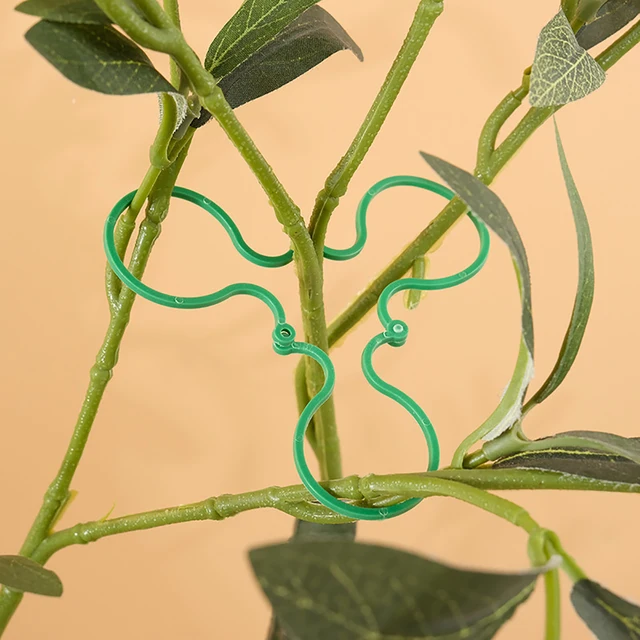 10/50/100Pcs Garden Vine Strapping Clips Plastic Plant Rattan Climbing Wall Fixture Buckle Tomato Grapevine Hook Support Tool 5