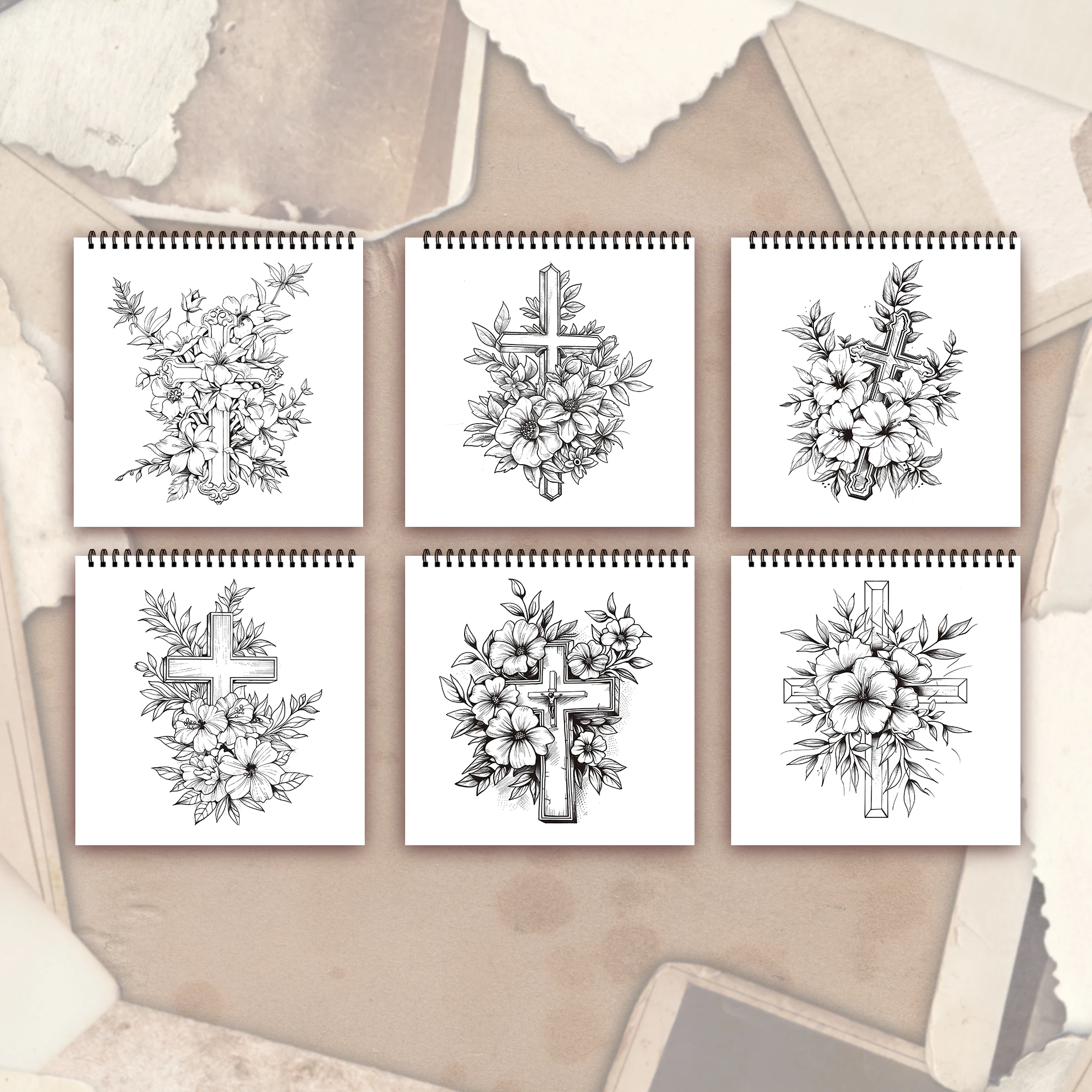 Spiral Colouring Book 30 Sheets 8.3x 8.3 inches 100gsm Thick Paper, For Relief, Anxiety, Perfect for Many Holiday Gifts 5