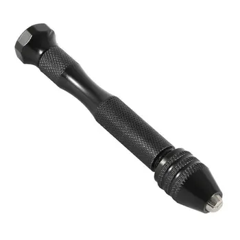 Микро-алюминиевая ручная дрель с бесключевым патроном из быстрорежущей стали, сверло для деревообработки, вращающиеся инструменты, ручная ...