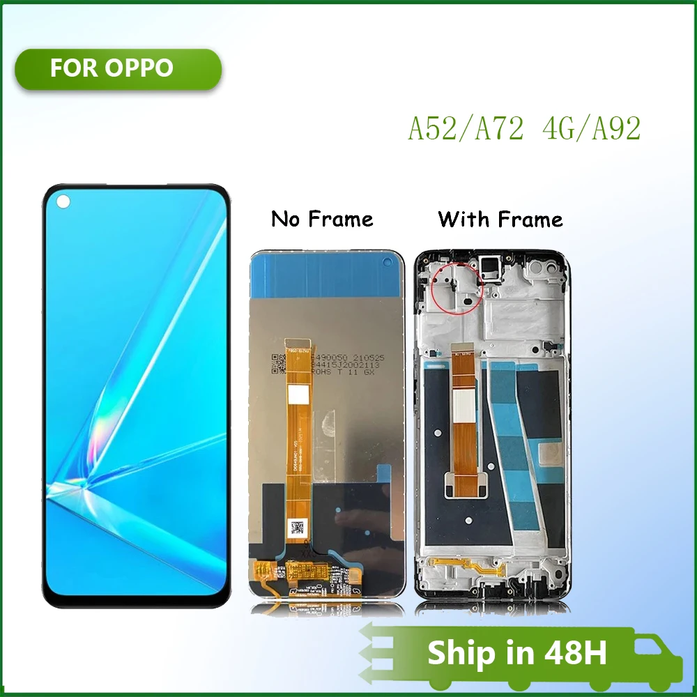 

Дисплей 6,5 дюйма для Oppo A92 A72 4G A52 LCD CPH2059 CPH2061 CPH2067
