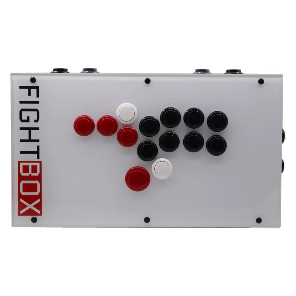 

Street Fighter 6 FightBox F8 All Buttons Hitbox Style Arcade Joystick Stick Game Controller For PS4/PS3/PC Sanwa OBSF24 30 White