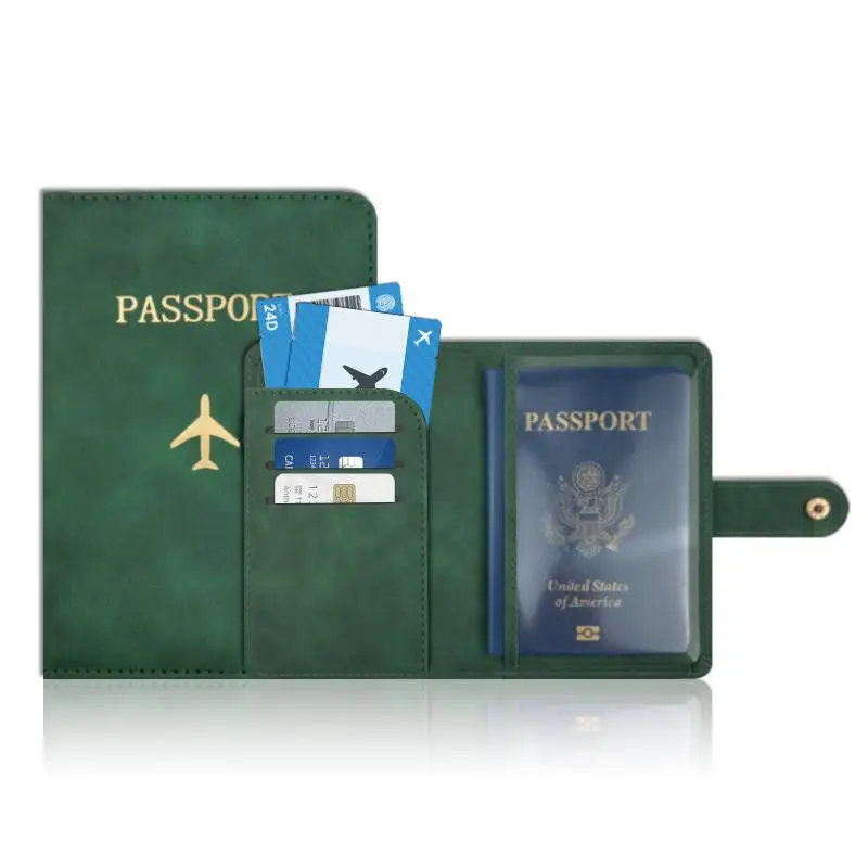 New Waterproof Passport Holder Covers Case Travel PU Leather Credit Card Wallet Cute Passport Book For Women/Men Passport Cover - 5