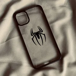 Bat Spider Pattern Shockproof Clear Phone Case - Hard Cover - iPhone 7 or8 SE (A)