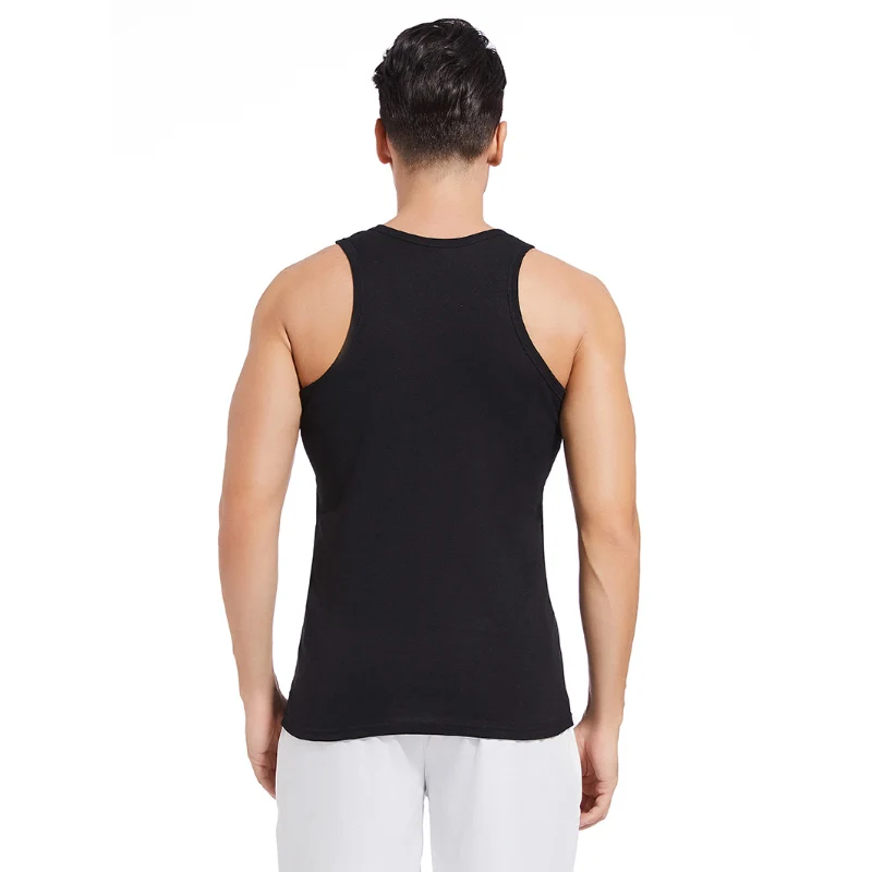 Men's Solid Color Basic Large Size Vest Undershirt Teenagers Bottoming Sports Running Playing Vest 5/3/2 Piece men underwear cotton vest men undershirt short sleeve undershirt sports sleeveless vest cotton sleeveless t shirt