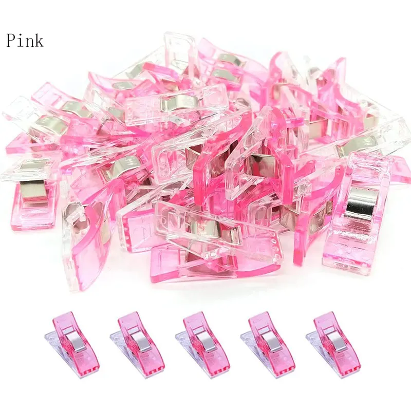 50Pcs Sewing Clips Quilting Clips Binding Clips Plastic Clips Fabric Clips  Sewing Craft Clamps for Sewing Crafting Knitting - AliExpress