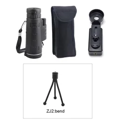 Enhanced 40x60 Zoom HD Optic Camera Phone Telescope Monocular Lens (Lens with ZJ2)