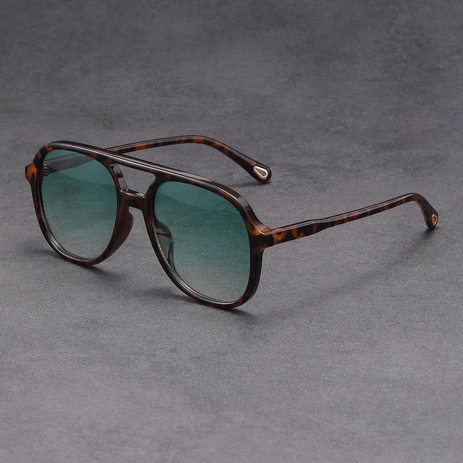 New Fashion Double Beam Square Sunglasses Women Luxury Brand Designer Glasses R…